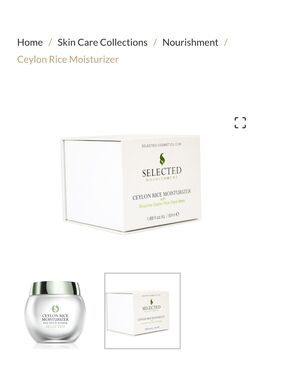 Ceylon Rice Moisturizer — White Cream Skincare